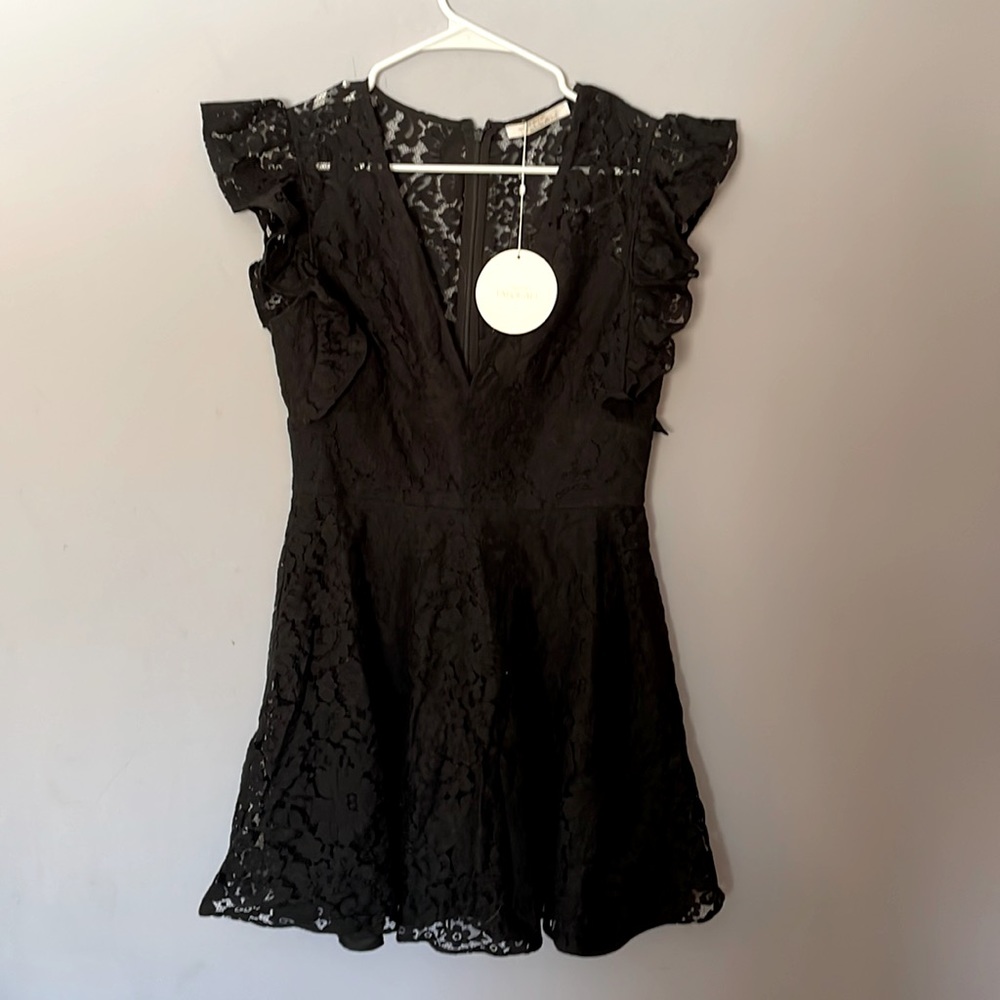 New With Tags! Stunning La Maison Talulah black lace dress size medium